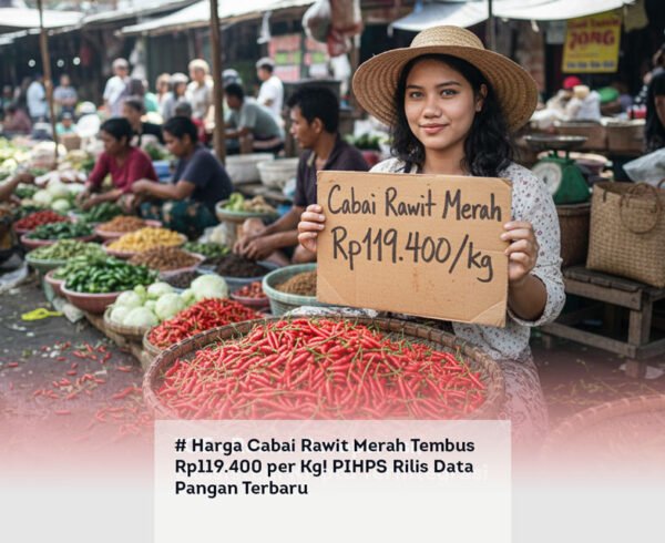 # Harga Cabai Rawit Merah Tembus Rp119.400 per Kg! PIHPS Rilis Data Pangan Terbaru locusonline featured image Apr 2026