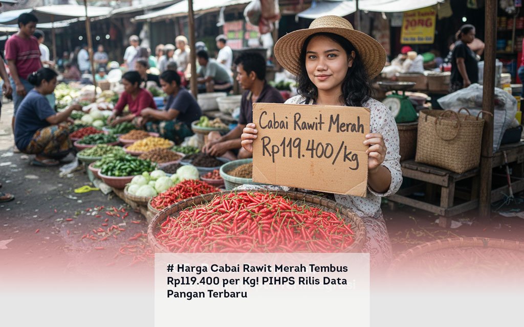 # Harga Cabai Rawit Merah Tembus Rp119.400 per Kg! PIHPS Rilis Data Pangan Terbaru locusonline featured image Apr 2026