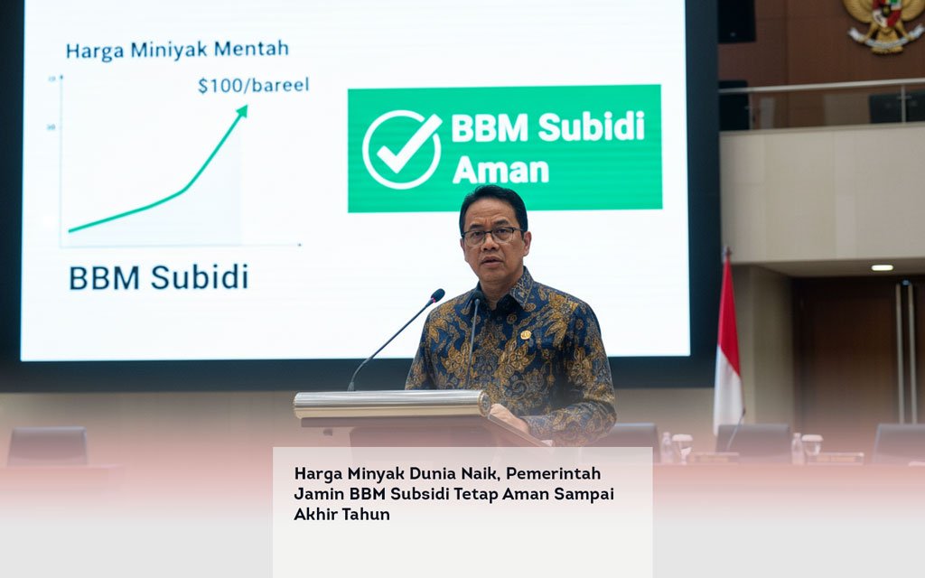 Harga Minyak Dunia Naik, Pemerintah Jamin BBM Subsidi Tetap Aman Sampai Akhir Tahun locusonline featured image Apr 2026