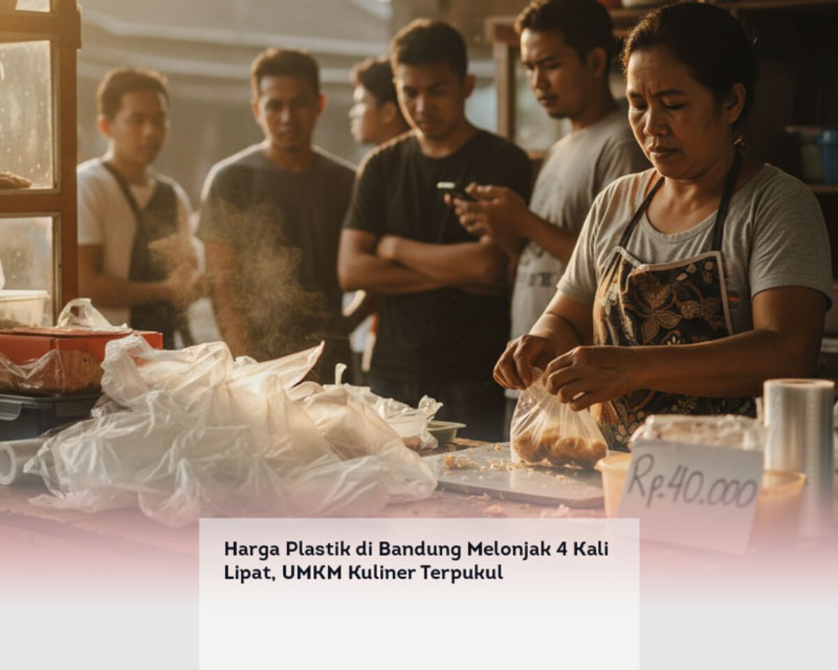 Harga Plastik di Bandung Melonjak 4 Kali Lipat, UMKM Kuliner Terpukul