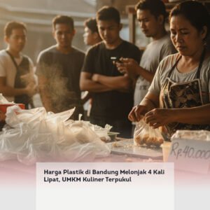 Harga Plastik di Bandung Melonjak 4 Kali Lipat, UMKM Kuliner Terpukul