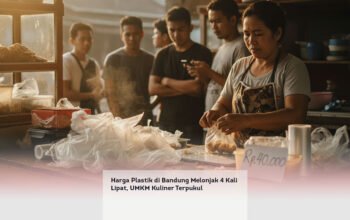 Harga Plastik di Bandung Melonjak 4 Kali Lipat, UMKM Kuliner Terpukul