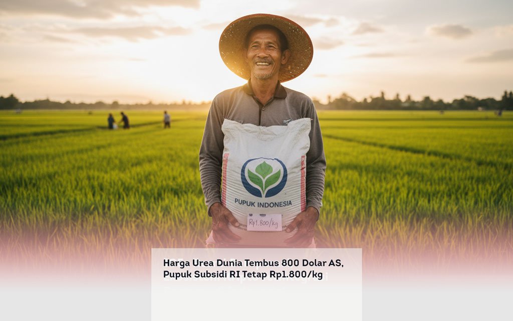 Harga Urea Dunia Tembus 800 Dolar AS, Pupuk Subsidi RI Tetap Rp1.800 per kg locusonline featured image Apr 2026