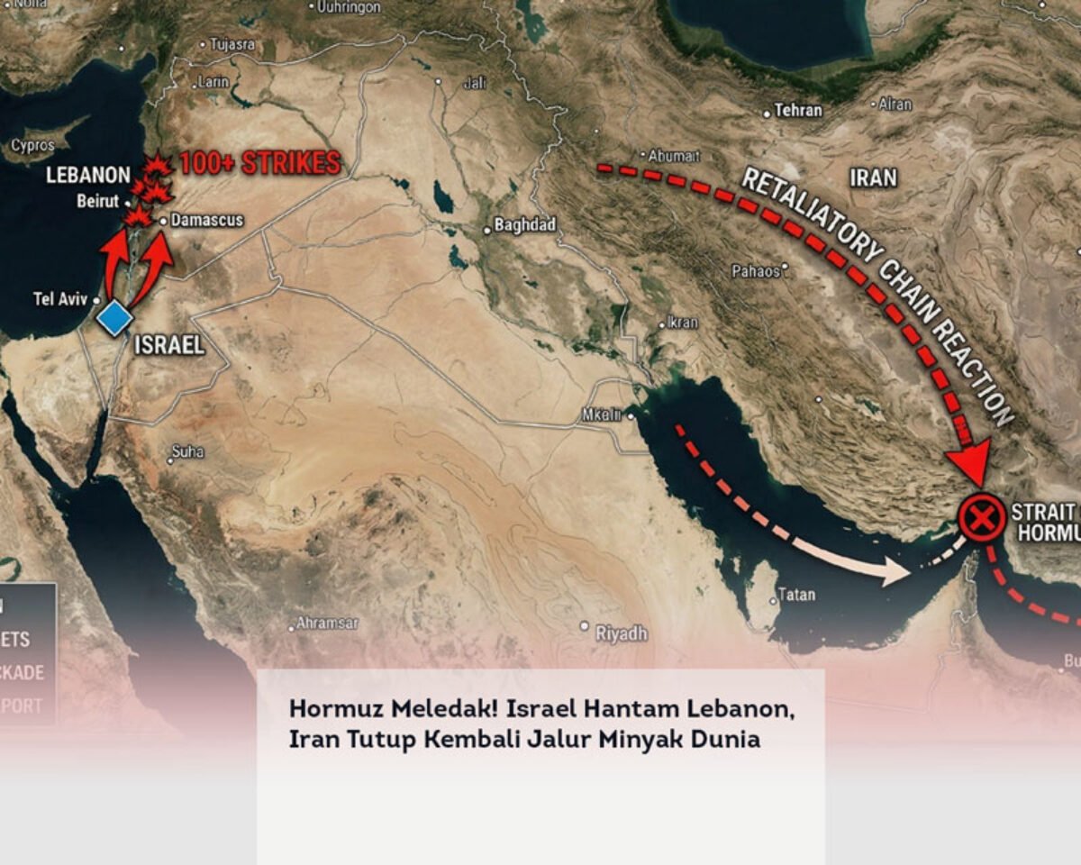 Hormuz Meledak! Israel Hantam Lebanon, Iran Tutup Kembali Jalur Minyak Dunia