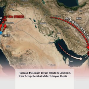 Hormuz Meledak! Israel Hantam Lebanon, Iran Tutup Kembali Jalur Minyak Dunia