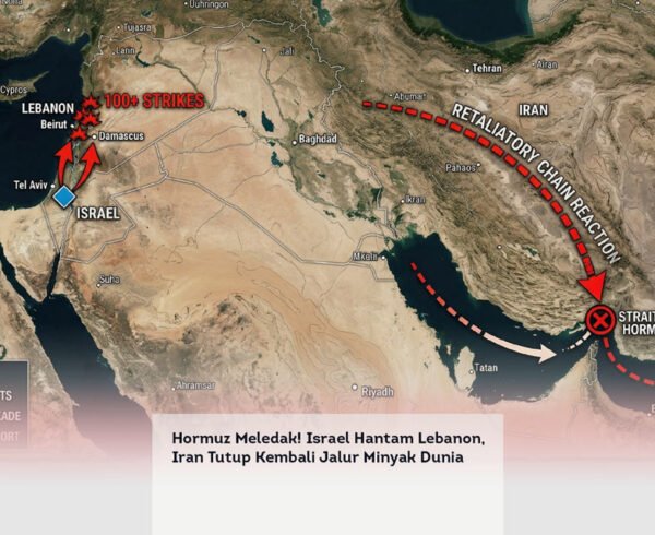 Hormuz Meledak! Israel Hantam Lebanon, Iran Tutup Kembali Jalur Minyak Dunia locusonline featured image Apr 2026
