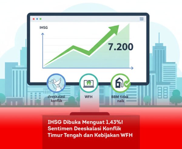 IHSG Dibuka Menguat 1,43%! Sentimen Deeskalasi Konflik Timur Tengah dan Kebijakan WFH Jadi Pendorong locusonline featured image Apr 2026