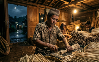 Permintaan Tusuk Sate Jelang Idul Adha Melejit, Perajin Desa Padahurip Garut Lembur Demi “Kemakmuran Daging Kurban”