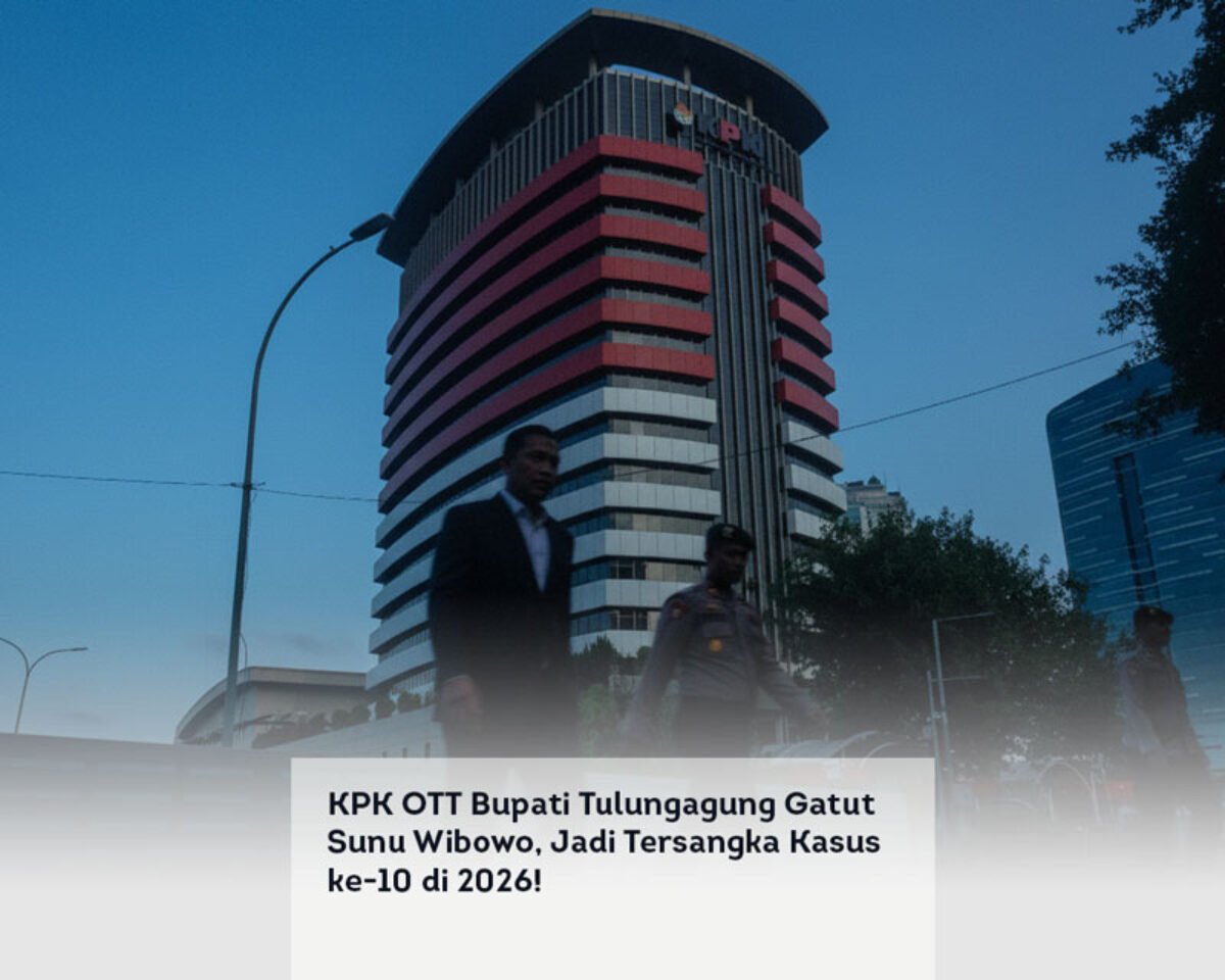 KPK OTT Bupati Tulungagung Gatut Sunu Wibowo, Jadi Tersangka Kasus ke-10 di 2026!