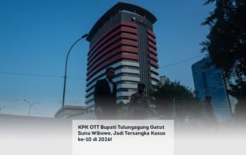 KPK OTT Bupati Tulungagung Gatut Sunu Wibowo, Jadi Tersangka Kasus ke-10 di 2026!