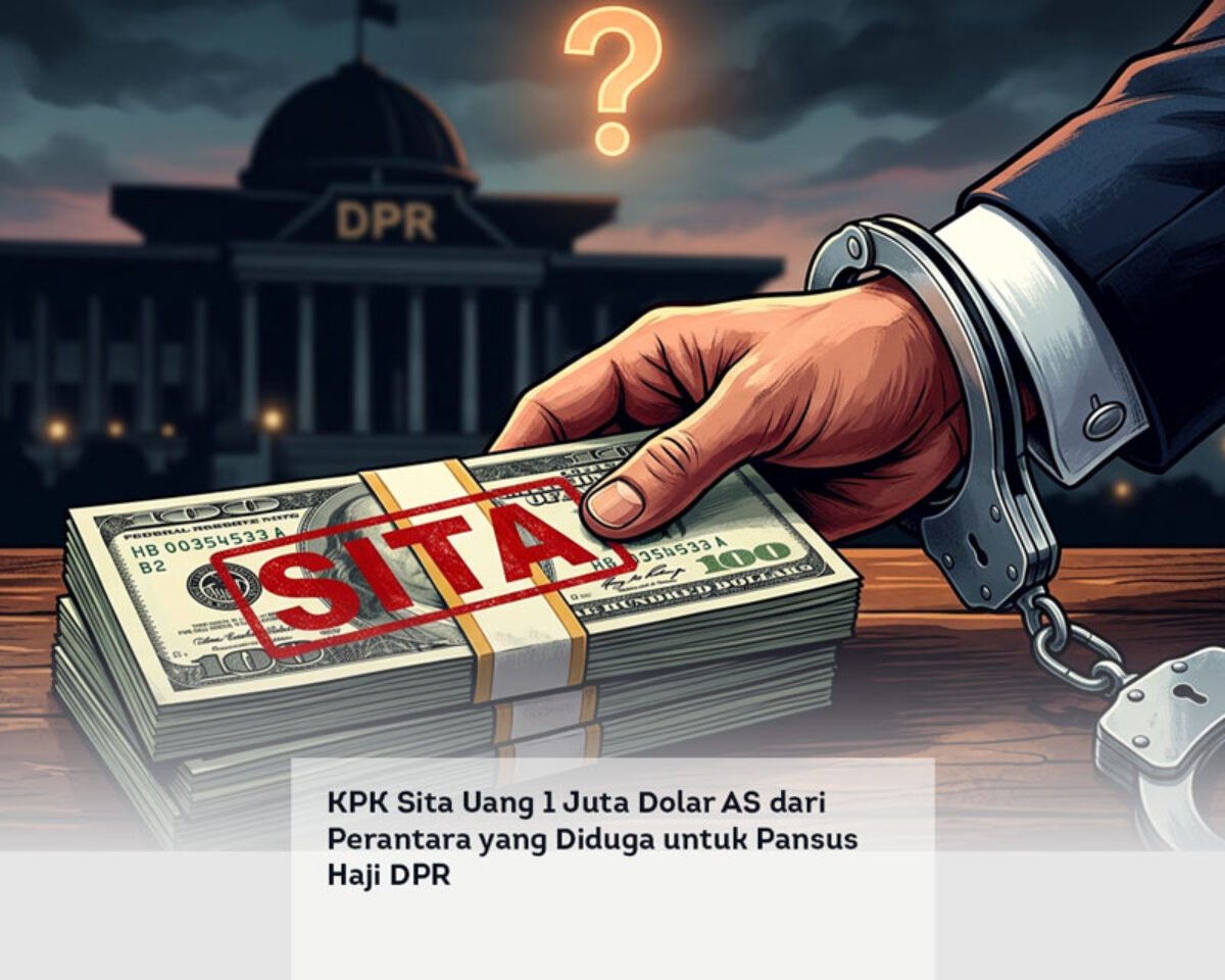 KPK Sita Uang 1 Juta Dolar AS dari Perantara yang Diduga untuk Pansus Haji DPR