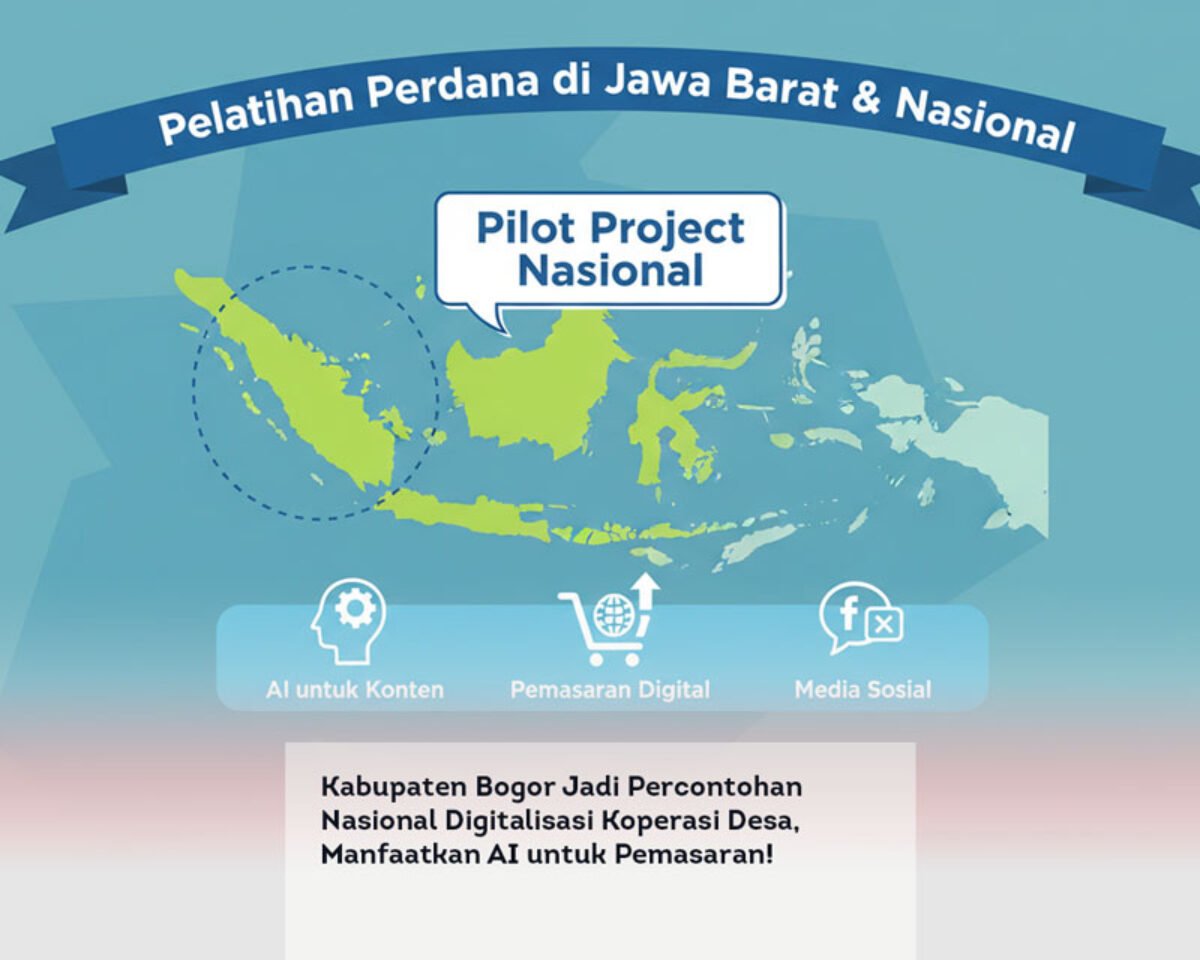 Kabupaten Bogor Jadi Percontohan Nasional Digitalisasi Koperasi Desa, Manfaatkan AI untuk Pemasaran!