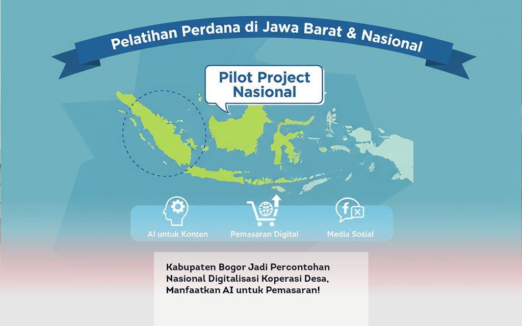 Kabupaten Bogor Jadi Percontohan Nasional Digitalisasi Koperasi Desa, Manfaatkan AI untuk Pemasaran! locusonline featured image Apr 2026