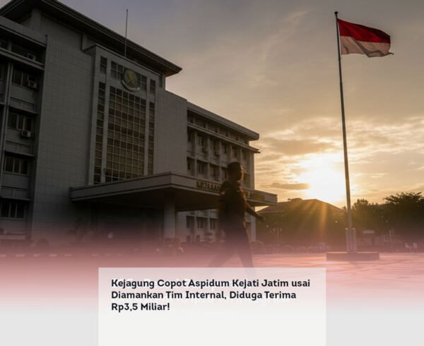 Kejagung Copot Aspidum Kejati Jatim usai Diamankan Tim Internal, Diduga Terima Rp3,5 Miliar! locusonline featured image Apr 2026