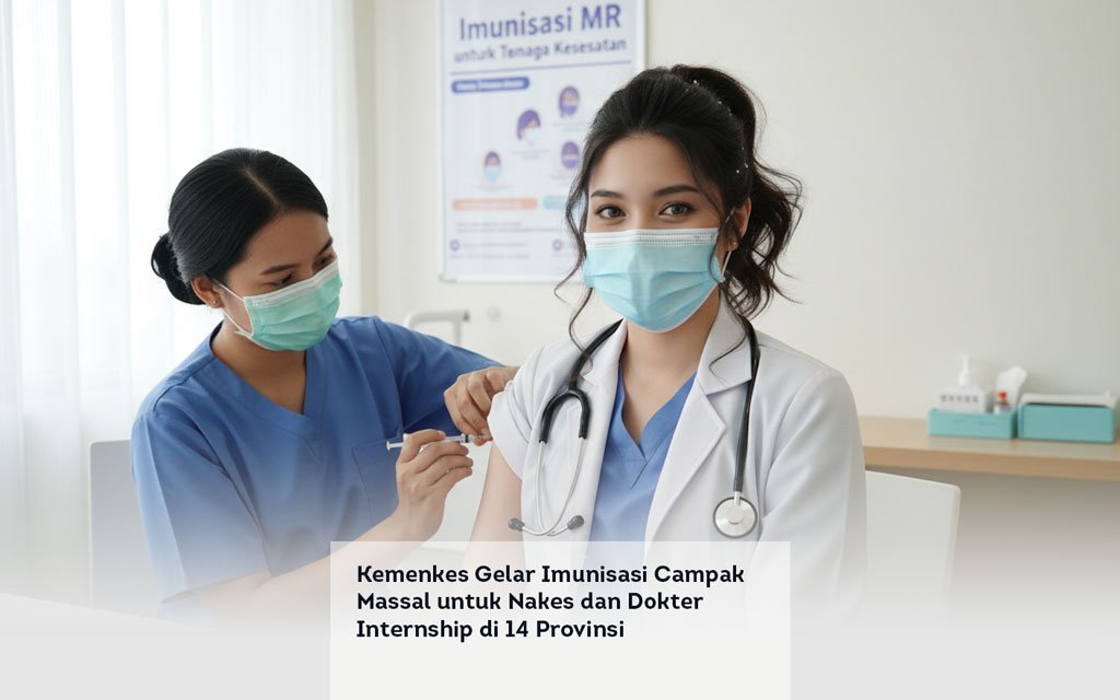 Kemenkes Gelar Imunisasi Campak Massal untuk Nakes dan Dokter Internship di 14 Provinsi locusonline featured image Apr 2026