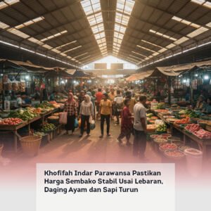 Khofifah Indar Parawansa Pastikan Harga Sembako Stabil Usai Lebaran, Daging Ayam dan Sapi Turun