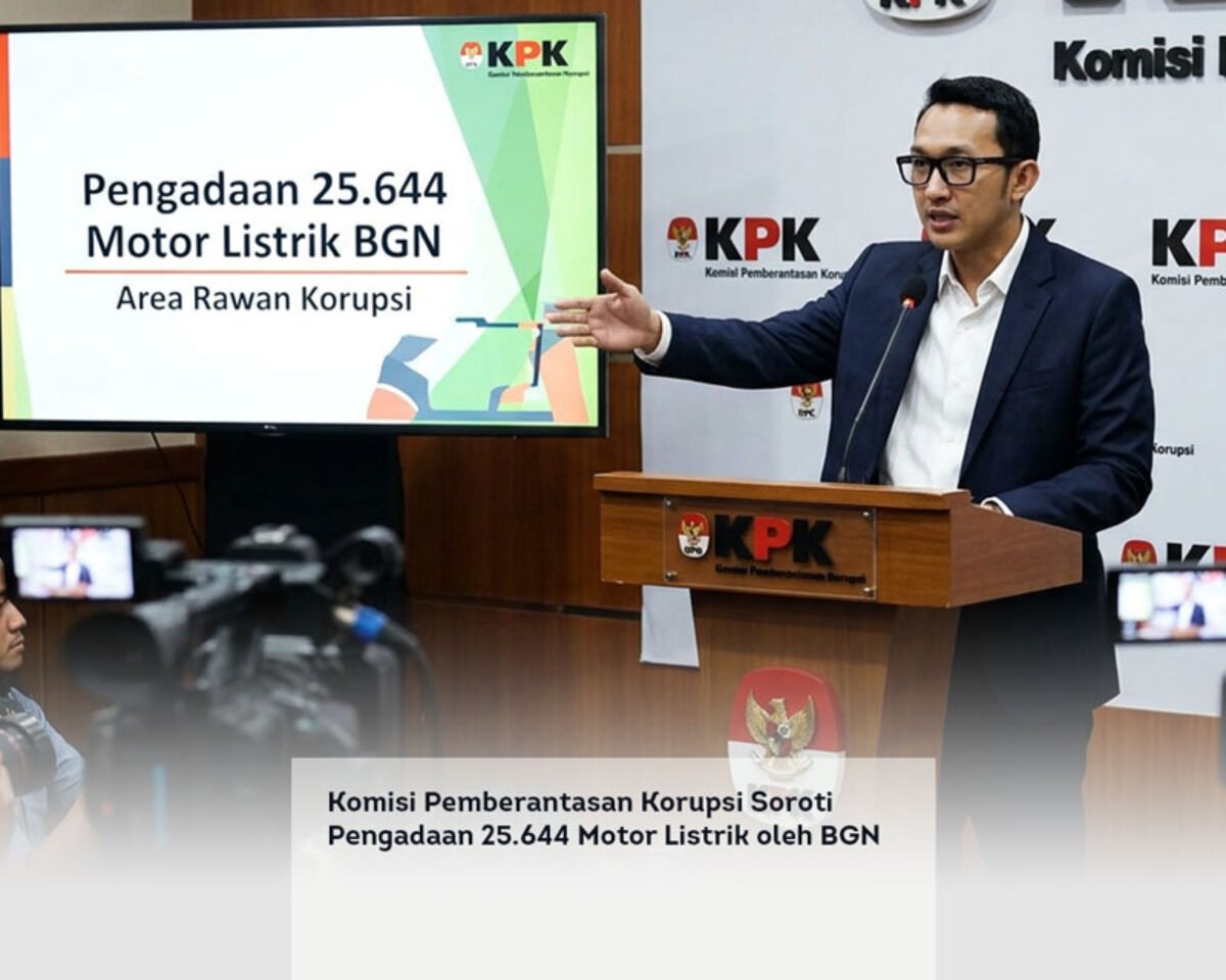 Komisi Pemberantasan Korupsi Soroti Pengadaan 25.644 Motor Listrik oleh BGN