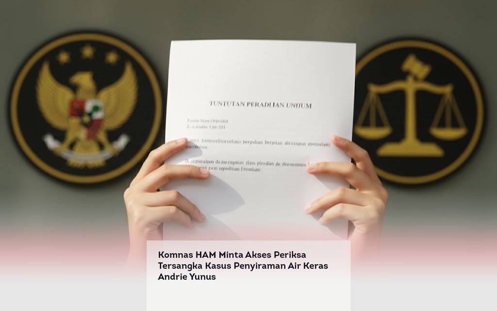 Komnas HAM Minta Akses Periksa Tersangka Kasus Penyiraman Air Keras Andrie Yunus locusonline featured image Apr 2026