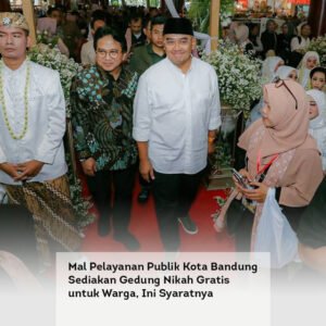 Mal Pelayanan Publik Kota Bandung Sediakan Gedung Nikah Gratis untuk Warga, Ini Syaratnya