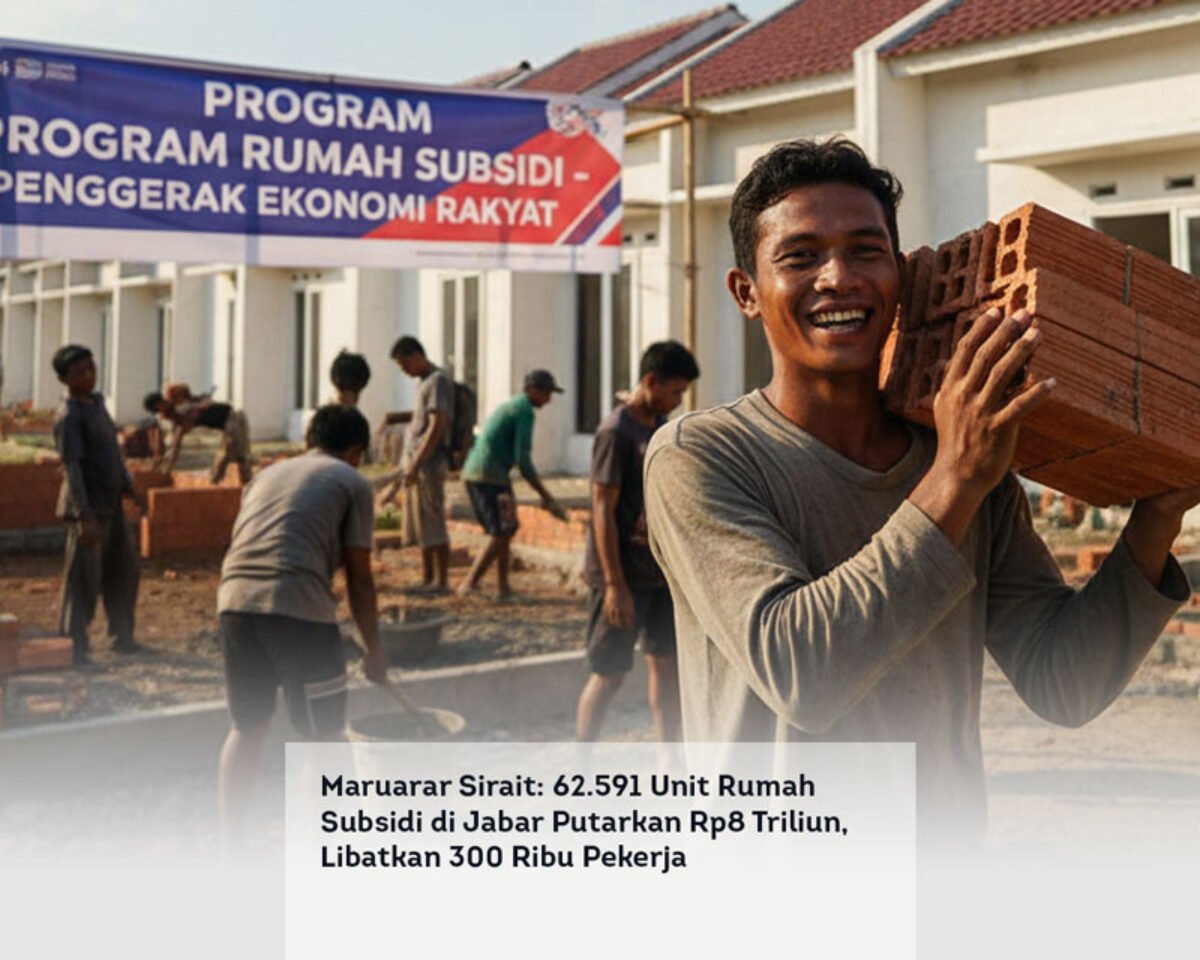 Maruarar Sirait: 62.591 Unit Rumah Subsidi di Jabar Putarkan Rp8 Triliun, Libatkan 300 Ribu Pekerja