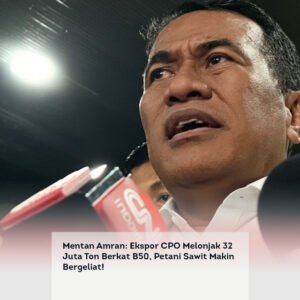 Mentan Amran, Ekspor CPO Melonjak 32 Juta Ton Berkat B50, Petani Sawit Makin Bergeliat! locusonline featured image Apr 2026
