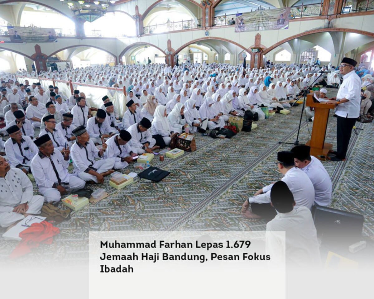 Muhammad Farhan Lepas 1.679 Jemaah Haji Bandung, Pesan Fokus Ibadah