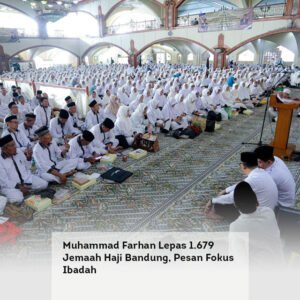 Muhammad Farhan Lepas 1.679 Jemaah Haji Bandung, Pesan Fokus Ibadah