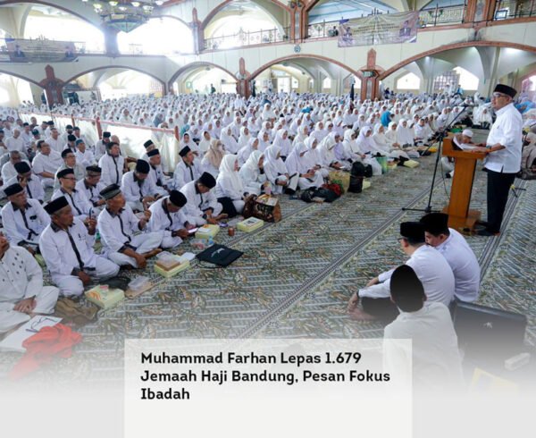 Muhammad Farhan Lepas 1.679 Jemaah Haji Bandung, Pesan Fokus Ibadah locusonline featured image Apr 2026