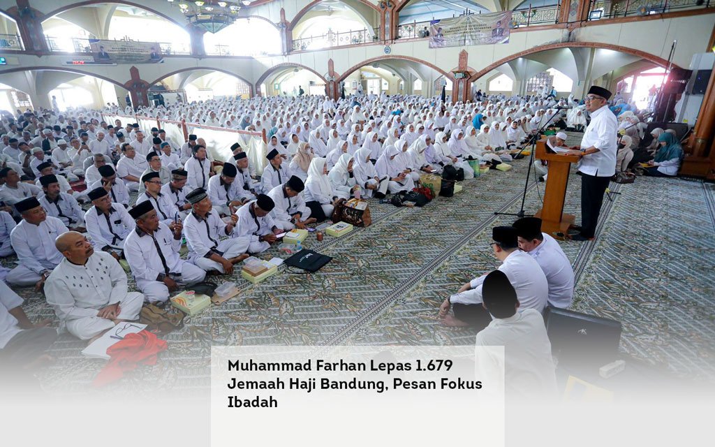Muhammad Farhan Lepas 1.679 Jemaah Haji Bandung, Pesan Fokus Ibadah locusonline featured image Apr 2026