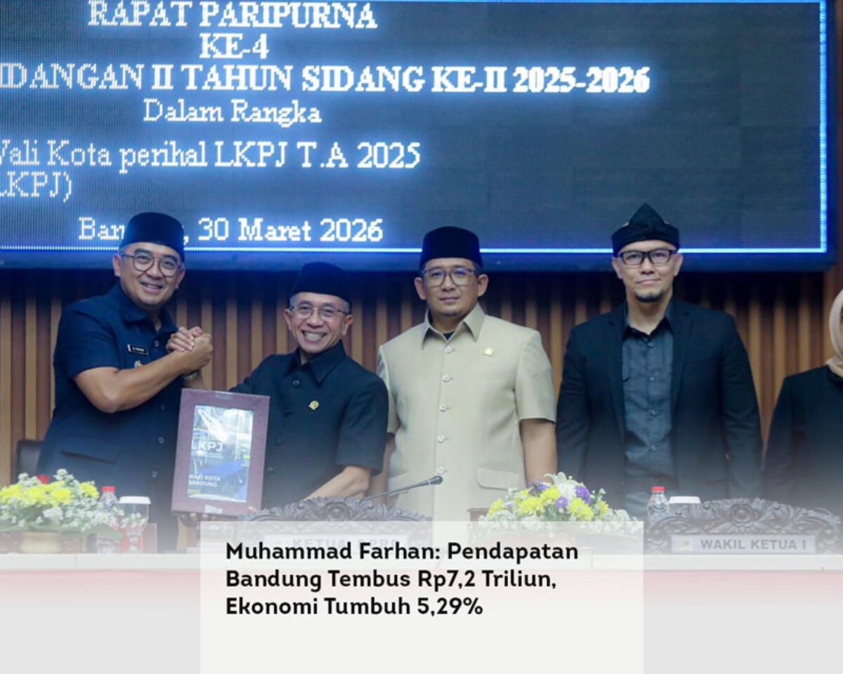 Muhammad Farhan: Pendapatan Bandung Tembus Rp7,2 Triliun, Ekonomi Tumbuh 5,29%
