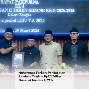 Muhammad Farhan: Pendapatan Bandung Tembus Rp7,2 Triliun, Ekonomi Tumbuh 5,29%
