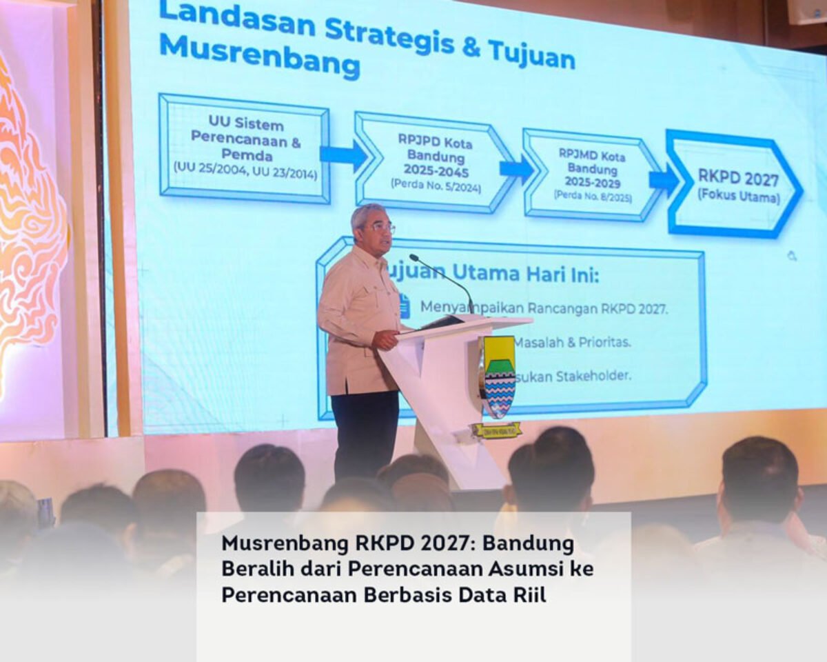 Musrenbang RKPD 2027: Bandung Beralih dari Perencanaan Asumsi ke Perencanaan Berbasis Data Riil