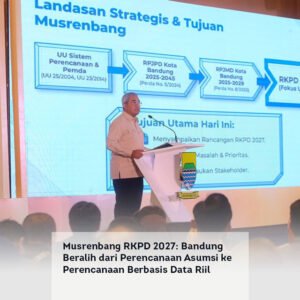 Musrenbang RKPD 2027: Bandung Beralih dari Perencanaan Asumsi ke Perencanaan Berbasis Data Riil