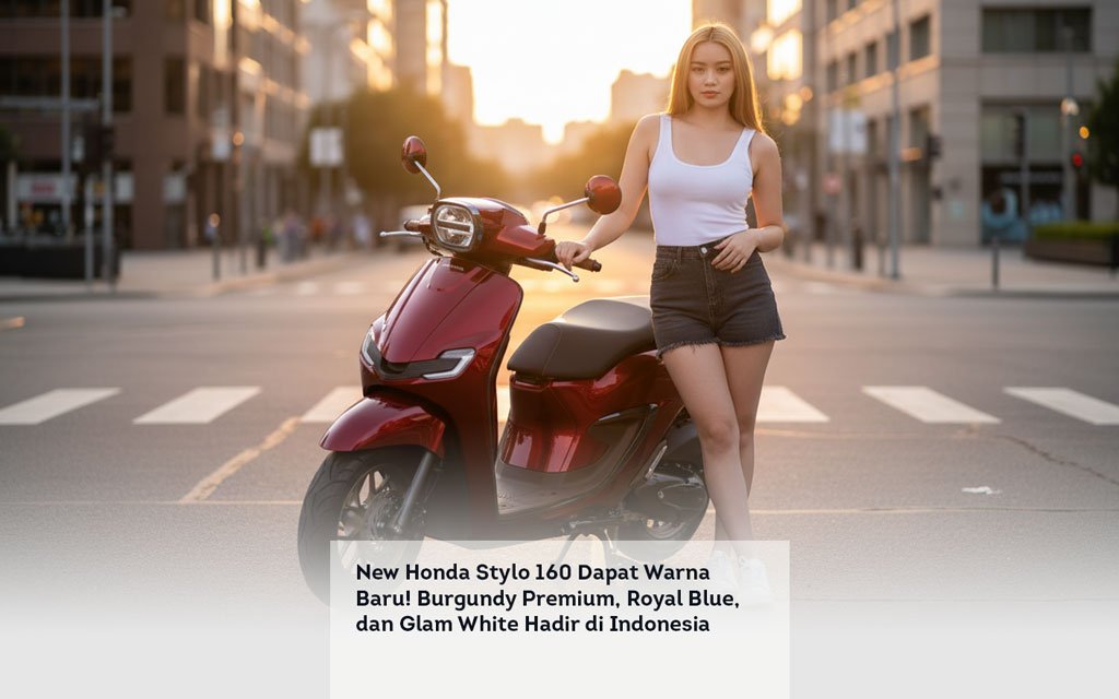 New Honda Stylo 160 Dapat Warna Baru! Burgundy Premium, Royal Blue, dan Glam White Hadir di Indonesia locusonline featured image Apr 2026