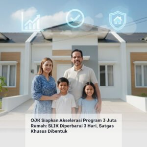 OJK Siapkan Akselerasi Program 3 Juta Rumah: SLIK Diperbarui 3 Hari, Satgas Khusus Dibentuk