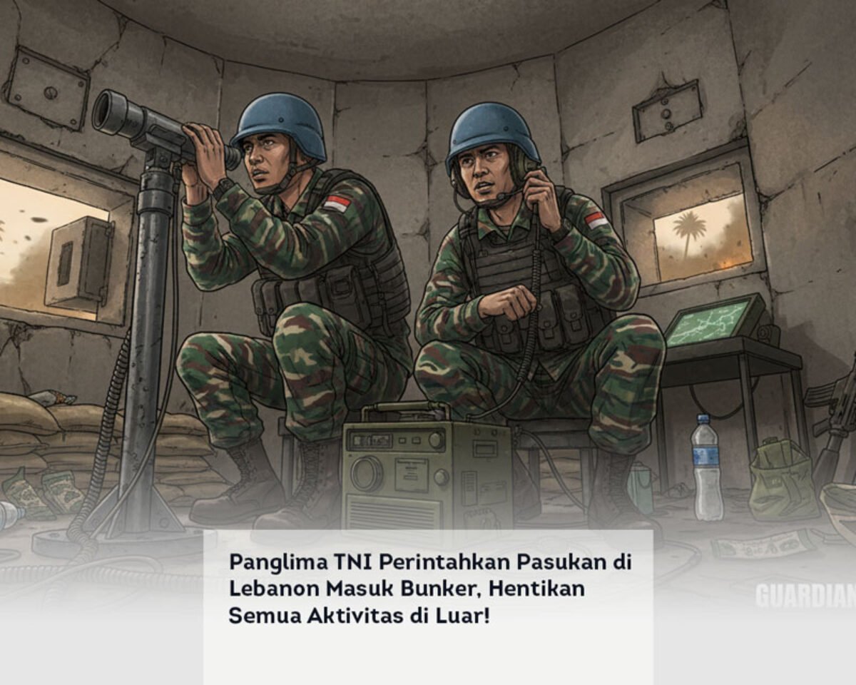 Panglima TNI Perintahkan Pasukan di Lebanon Masuk Bunker, Hentikan Semua Aktivitas di Luar!