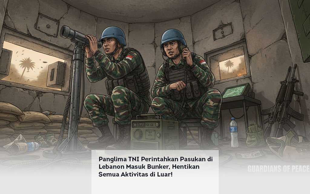 Panglima TNI Perintahkan Pasukan di Lebanon Masuk Bunker, Hentikan Semua Aktivitas di Luar! locusonline featured image Apr 2026