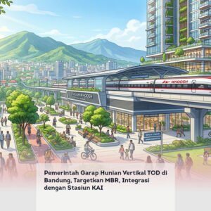 Pemerintah Garap Hunian Vertikal TOD di Bandung, Targetkan MBR, Integrasi dengan Stasiun KAI