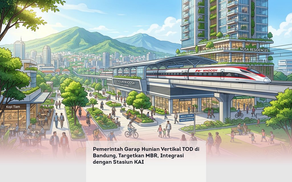 Pemerintah Garap Hunian Vertikal TOD di Bandung, Targetkan MBR, Integrasi dengan Stasiun KAI locusonline featured image Apr 2026