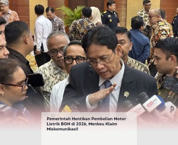 Pemerintah Hentikan Pembelian Motor Listrik BGN di 2026, Menkeu Klaim Miskomunikasi! locusonline featured image Apr 2026