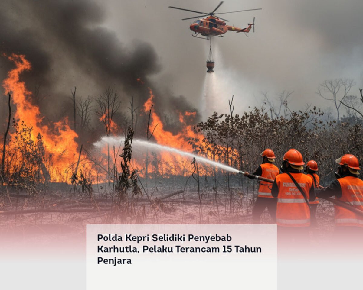 Polda Kepri Selidiki Penyebab Karhutla, Pelaku Terancam 15 Tahun Penjara