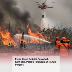 Polda Kepri Selidiki Penyebab Karhutla, Pelaku Terancam 15 Tahun Penjara