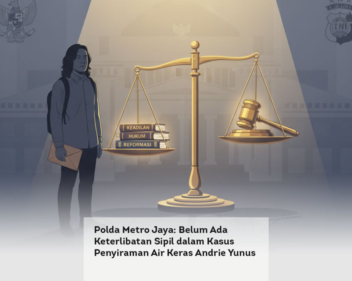 Polda Metro Jaya: Belum Ada Keterlibatan Sipil dalam Kasus Penyiraman Air Keras Andrie Yunus