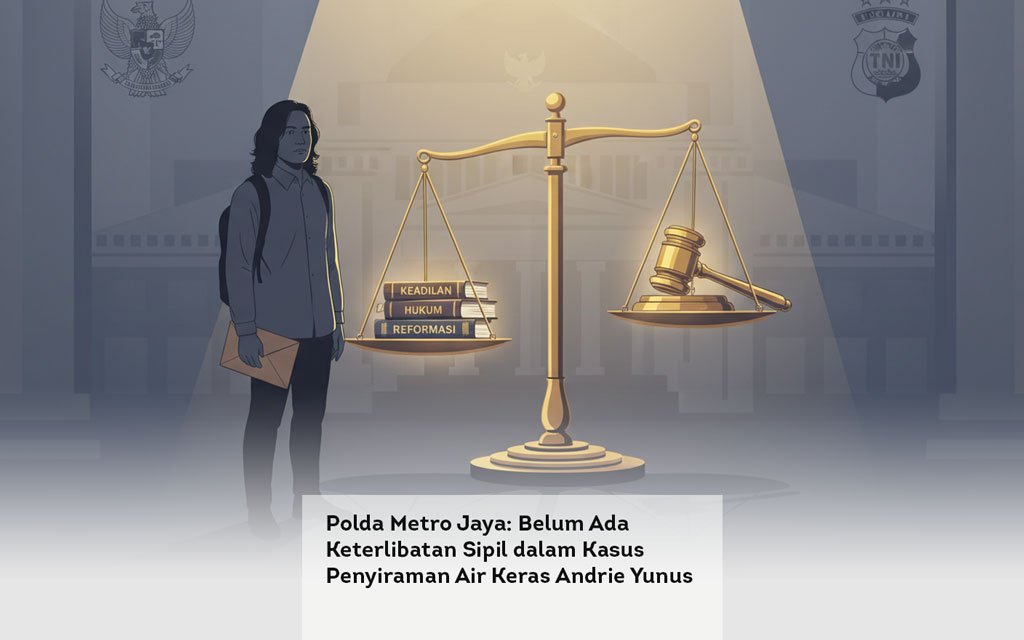Polda Metro Jaya, Belum Ada Keterlibatan Sipil dalam Kasus Penyiraman Air Keras Andrie Yunus locusonline featured image Apr 2026
