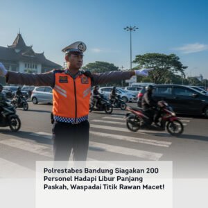Polrestabes Bandung Siagakan 200 Personel Hadapi Libur Panjang Paskah, Waspadai Titik Rawan Macet!