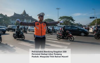 Polrestabes Bandung Siagakan 200 Personel Hadapi Libur Panjang Paskah, Waspadai Titik Rawan Macet!