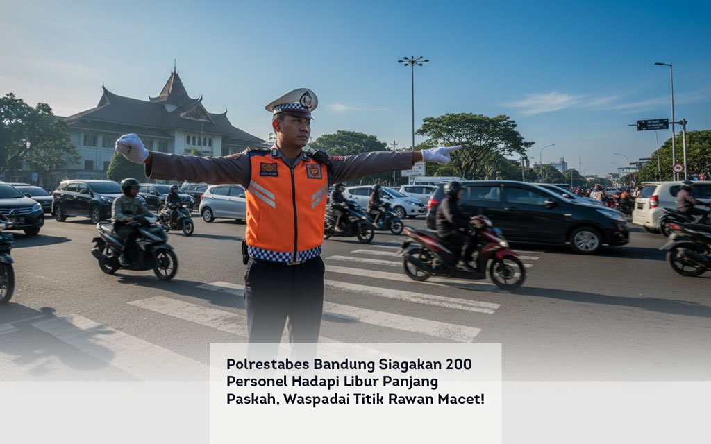 Polrestabes Bandung Siagakan 200 Personel Hadapi Libur Panjang Paskah, Waspadai Titik Rawan Macet! locusonline featured image Apr 2026