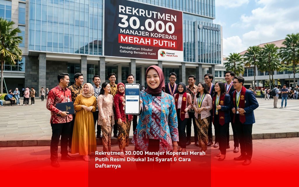 Rekrutmen 30.000 Manajer Koperasi Merah Putih Resmi Dibuka! Ini Syarat & Cara Daftarnya locusonline featured image Apr 2026