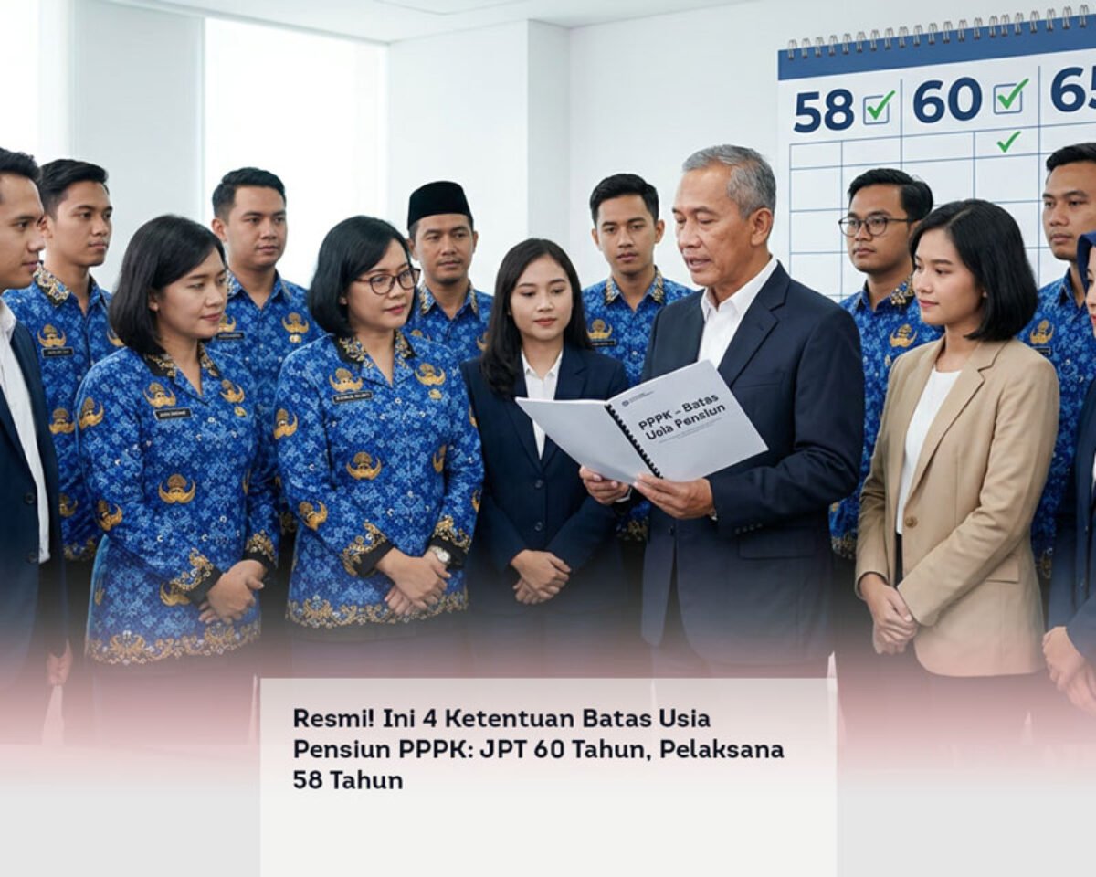 Resmi! Ini 4 Ketentuan Batas Usia Pensiun PPPK: JPT 60 Tahun, Pelaksana 58 Tahun