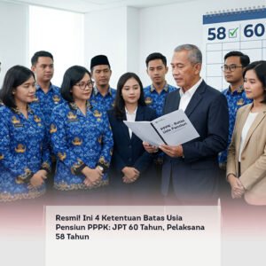 Resmi! Ini 4 Ketentuan Batas Usia Pensiun PPPK: JPT 60 Tahun, Pelaksana 58 Tahun